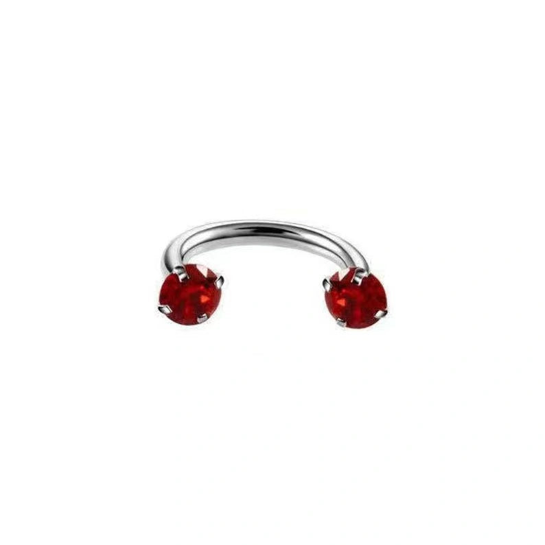 Surgical-Steel-Double-Stud-Nose-Ring-18G-Internally-Threaded-Cubic-Zirconia_8mm-Red-Zircon