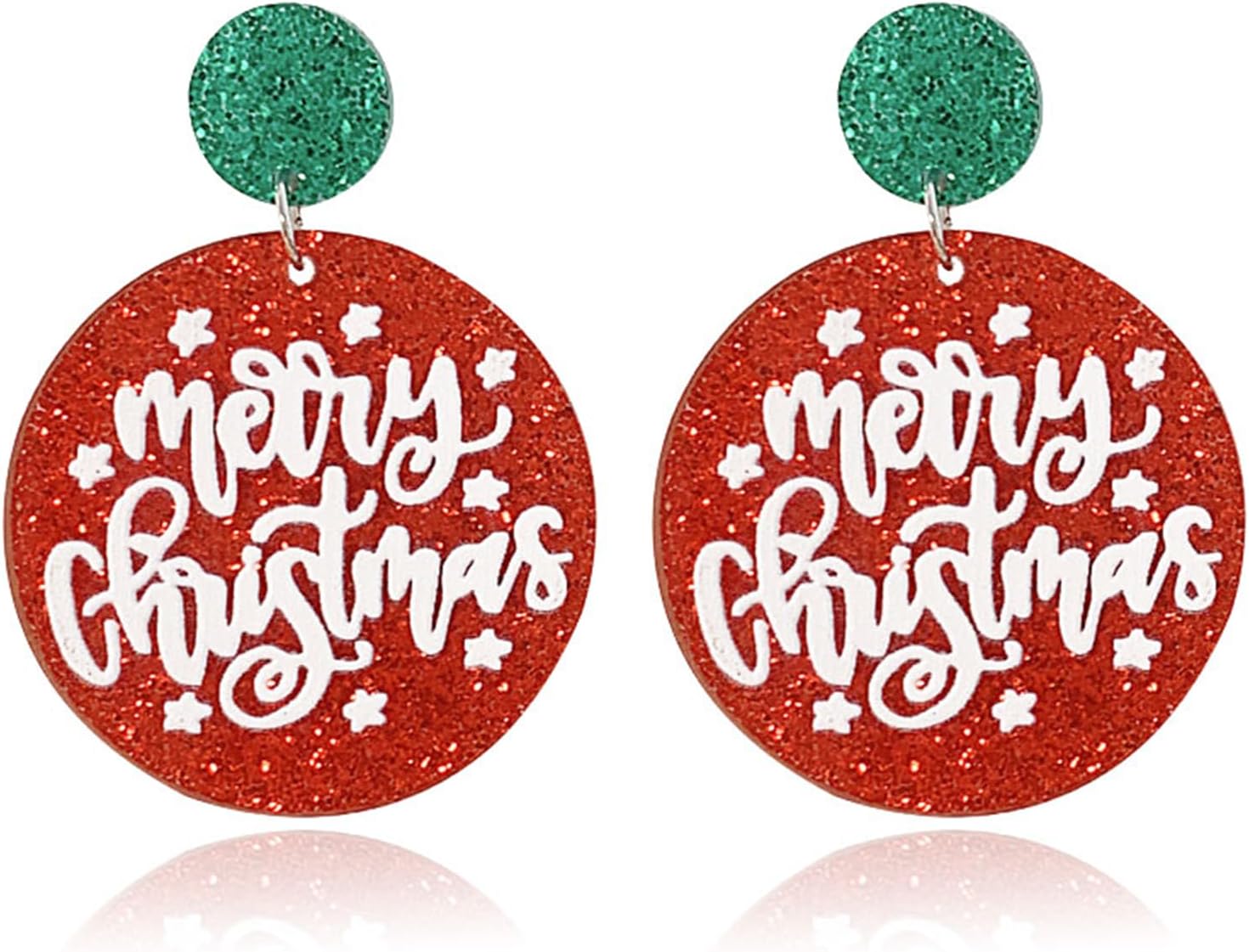 Acrylic Christmas Earrings for Women Cut Acrylic Animals Earrings Christmas Tree Green Caterpillar Sheep Dinosaur Earrings Funny Jewelry - 我的商店我的商店我的商店