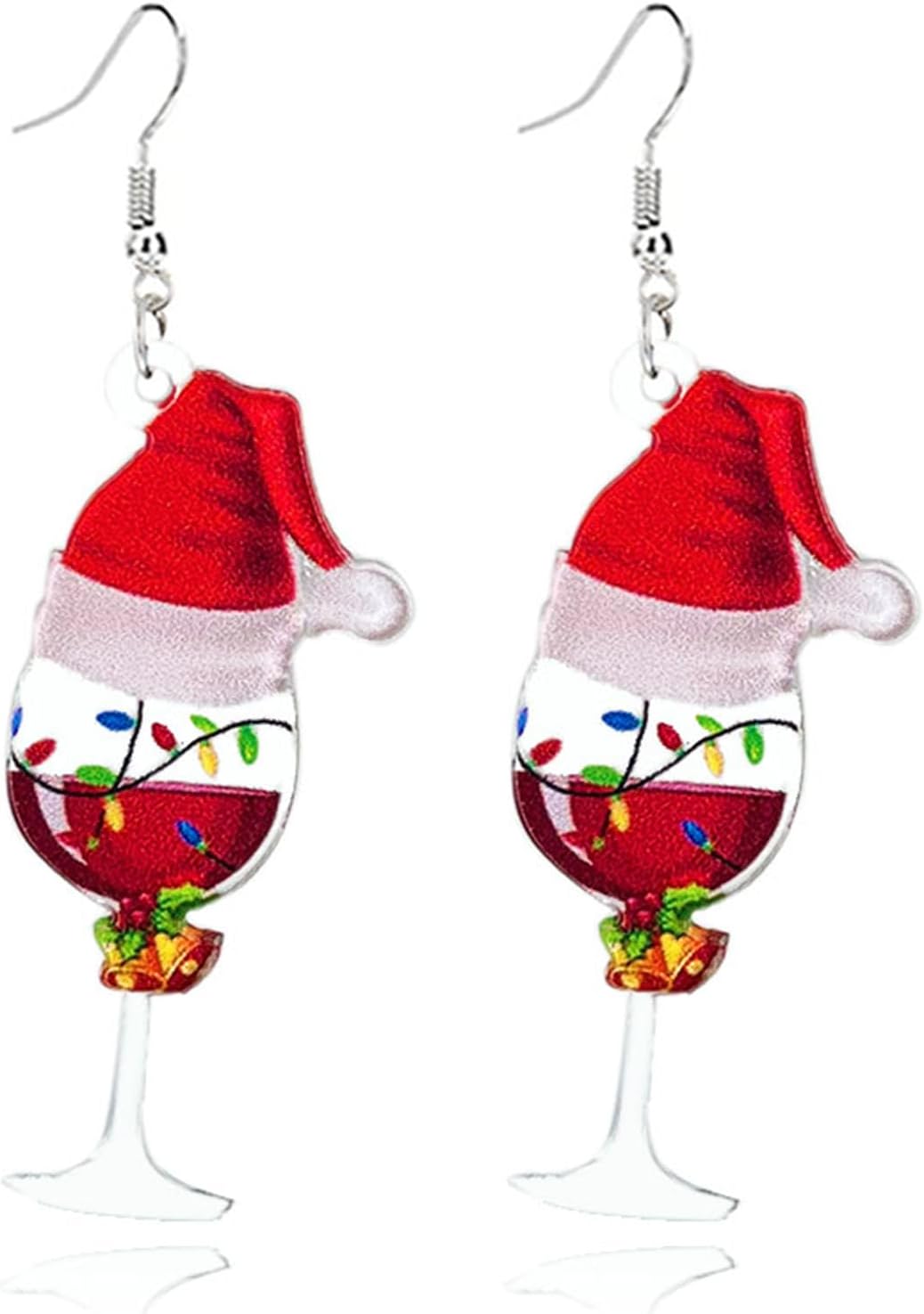 Acrylic Christmas Earrings for Women Cut Acrylic Animals Earrings Christmas Tree Green Caterpillar Sheep Dinosaur Earrings Funny Jewelry - 我的商店我的商店我的商店