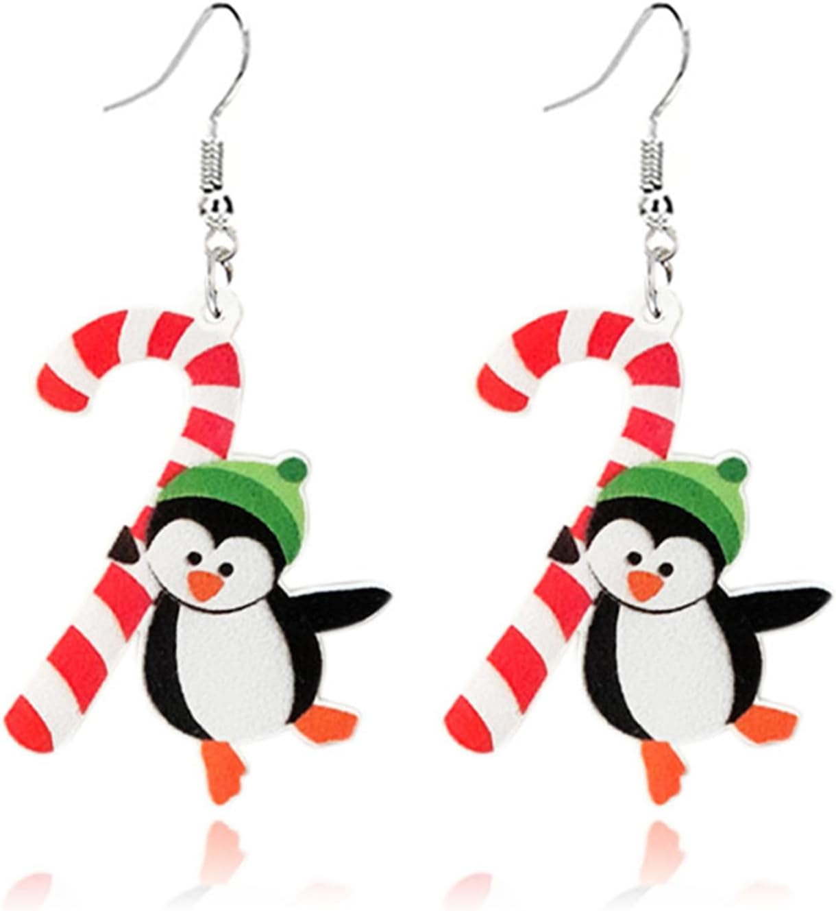 Acrylic Christmas Earrings for Women Cut Acrylic Animals Earrings Christmas Tree Green Caterpillar Sheep Dinosaur Earrings Funny Jewelry - 我的商店我的商店我的商店