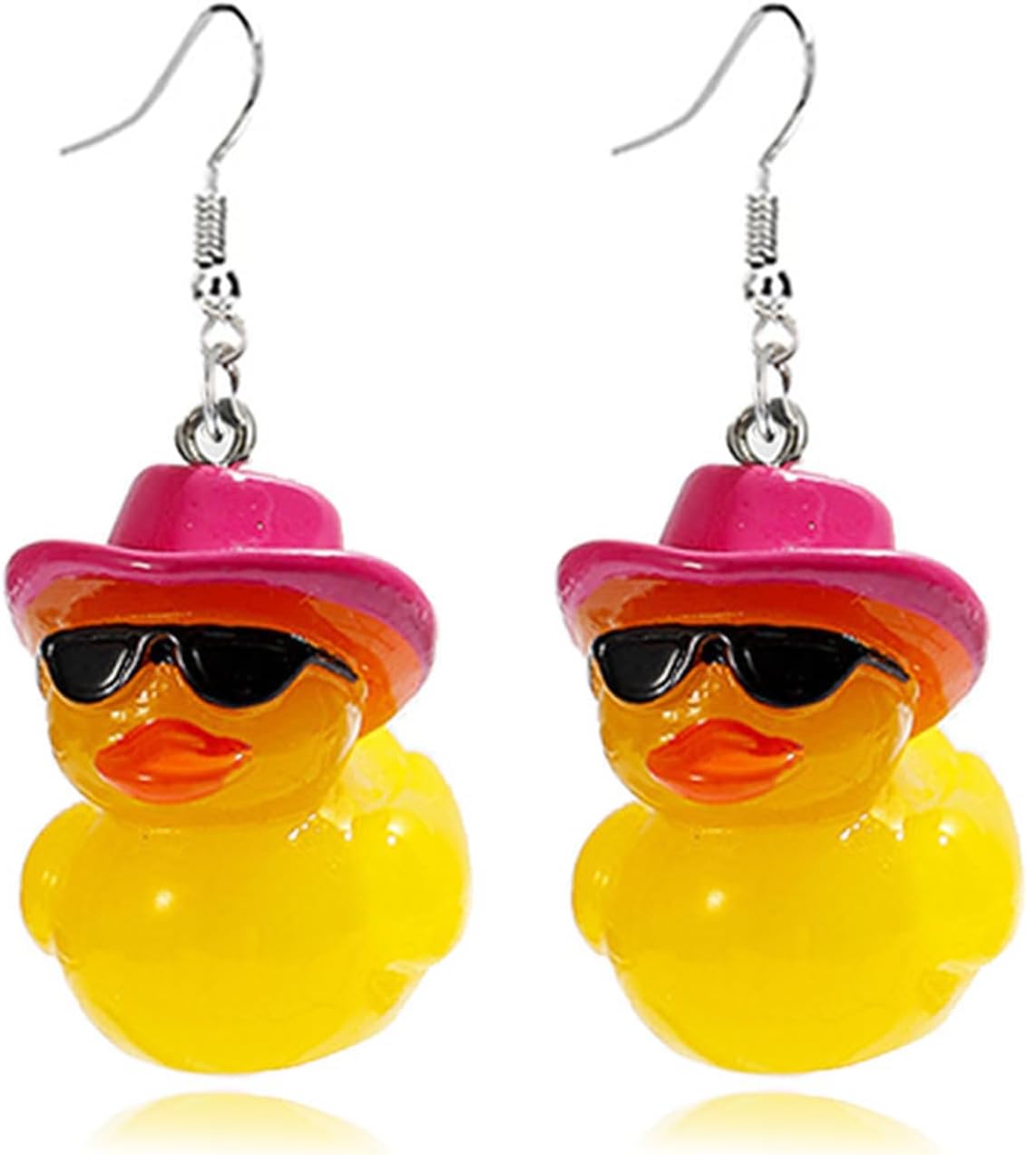 Acrylic Cute Mandarin Duck Earrings Fashion Unique Personalized Earrings Funny Statement Earrings Sweet Animal Duckie Dangling Earring for Women Charming Jewelry Gift - QIAO Crystal我的商店QIAO Crystal