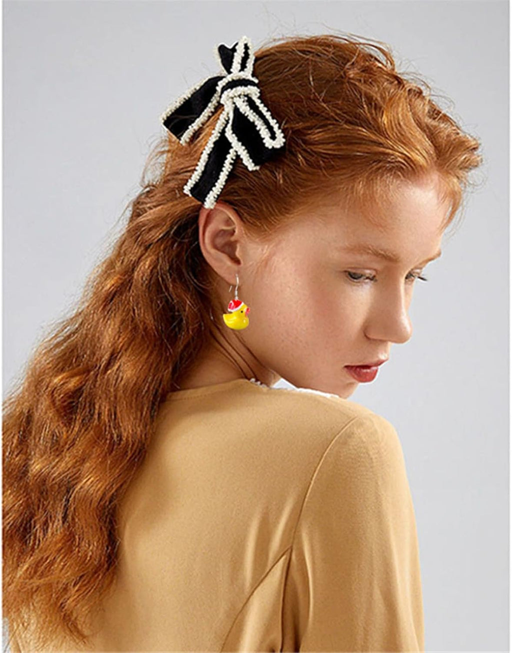 Acrylic Cute Mandarin Duck Earrings Fashion Unique Personalized Earrings Funny Statement Earrings Sweet Animal Duckie Dangling Earring for Women Charming Jewelry Gift - QIAO Crystal我的商店QIAO Crystal