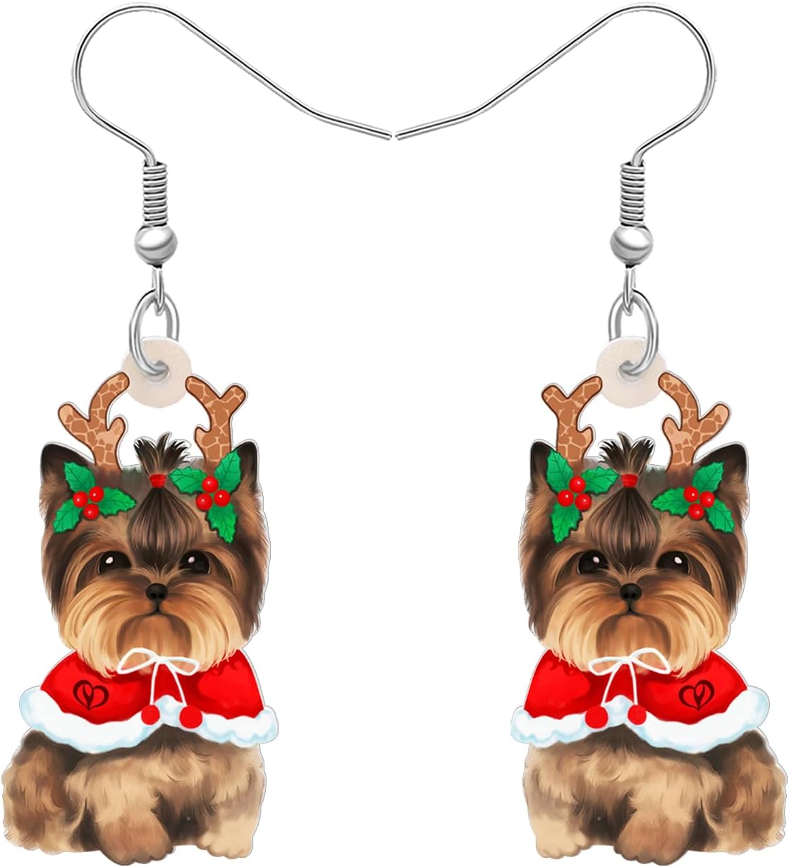 Acrylic Drop Dangle Christmas Gifts Dog Puppy Doggy Earrings Ornaments Decorations Jewelry For Women Accessories - 我的商店我的商店我的商店