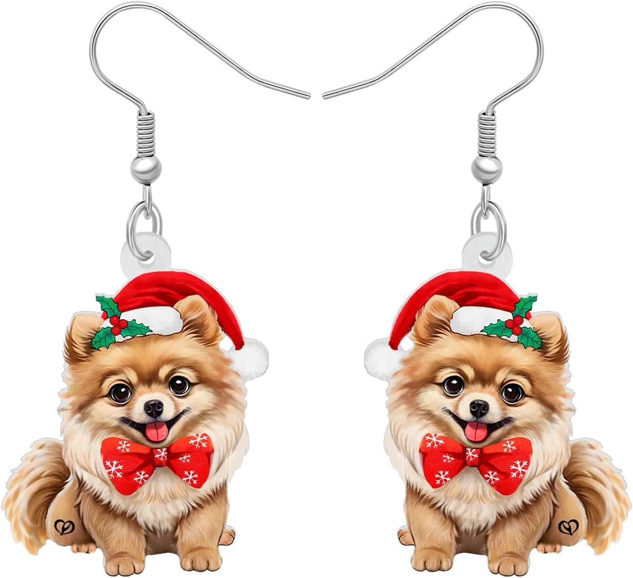 Acrylic Drop Dangle Christmas Gifts Dog Puppy Doggy Earrings Ornaments Decorations Jewelry For Women Accessories - 我的商店我的商店我的商店