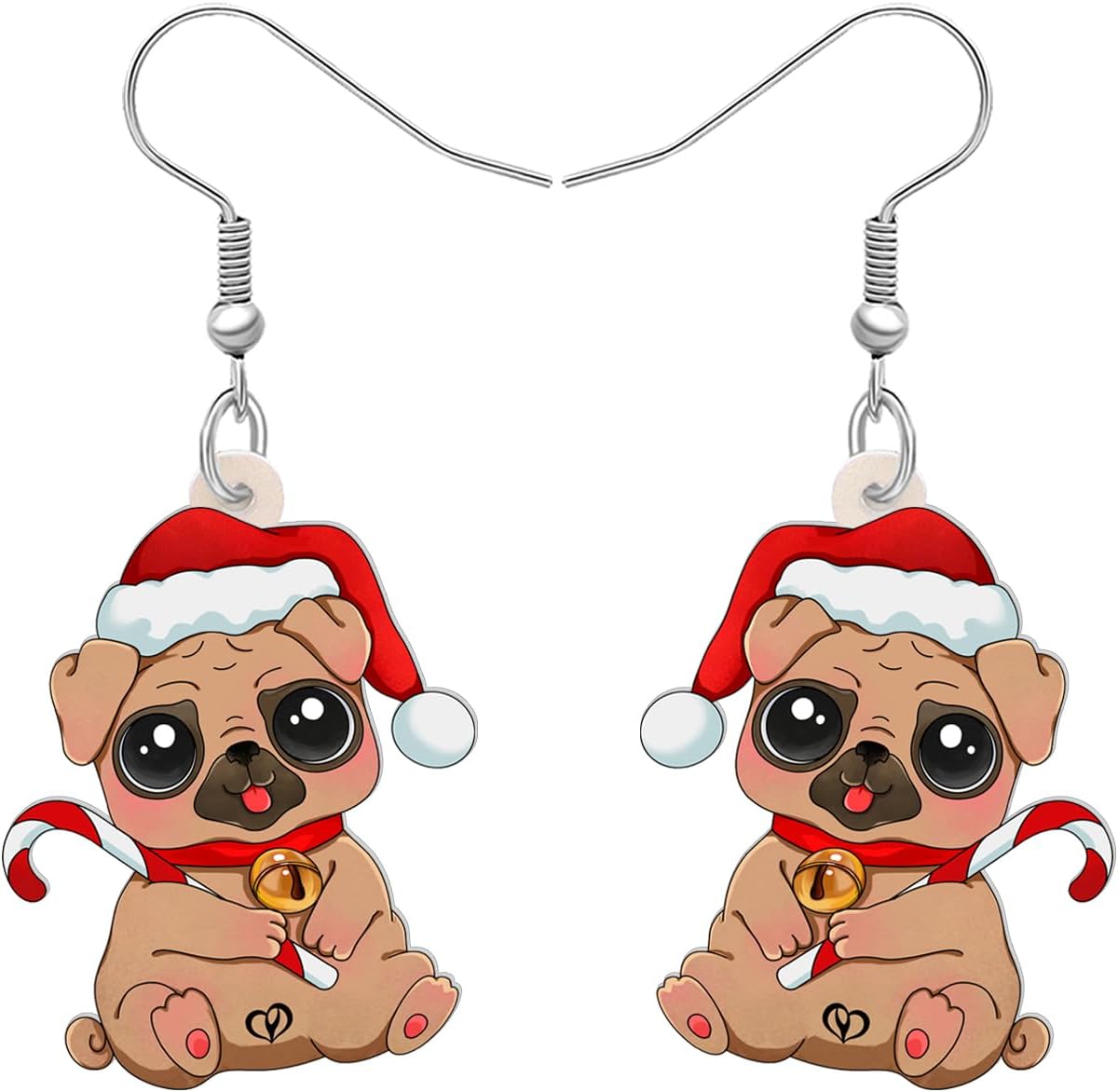Acrylic Drop Dangle Christmas Gifts Dog Puppy Doggy Earrings Ornaments Decorations Jewelry For Women Accessories - 我的商店我的商店我的商店