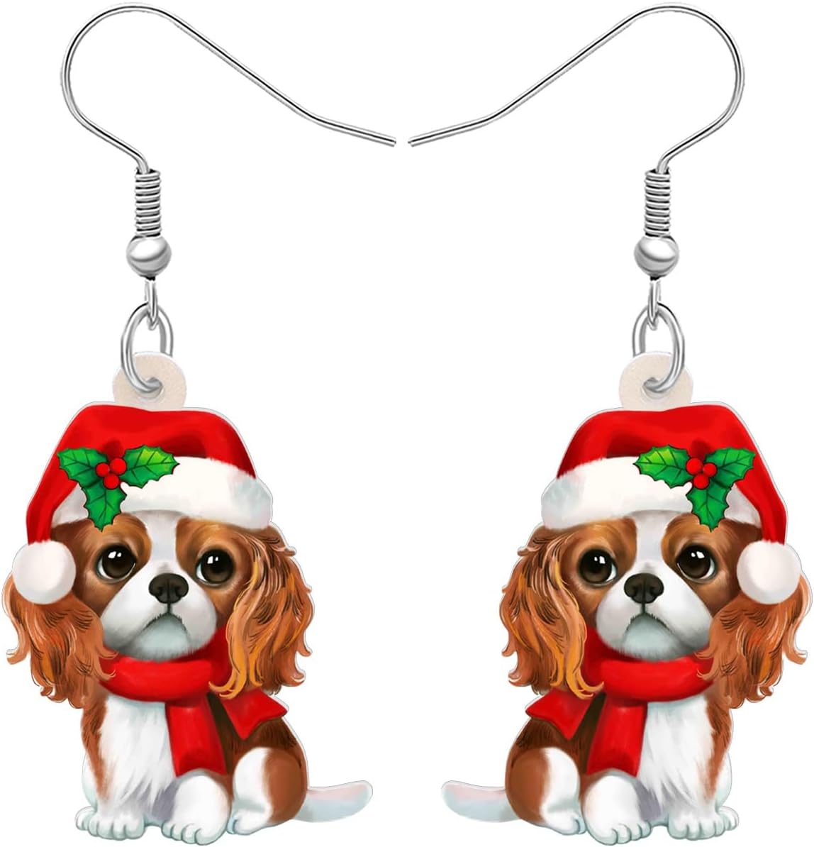 Acrylic Drop Dangle Christmas Gifts Dog Puppy Doggy Earrings Ornaments Decorations Jewelry For Women Accessories - 我的商店我的商店我的商店