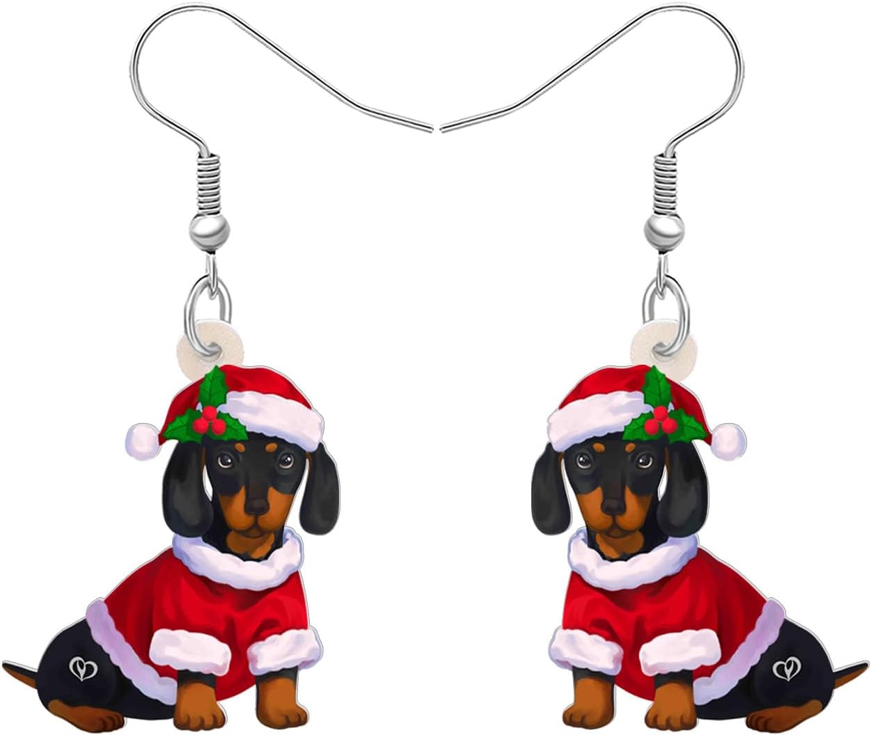 Acrylic Drop Dangle Christmas Gifts Dog Puppy Doggy Earrings Ornaments Decorations Jewelry For Women Accessories - 我的商店我的商店我的商店