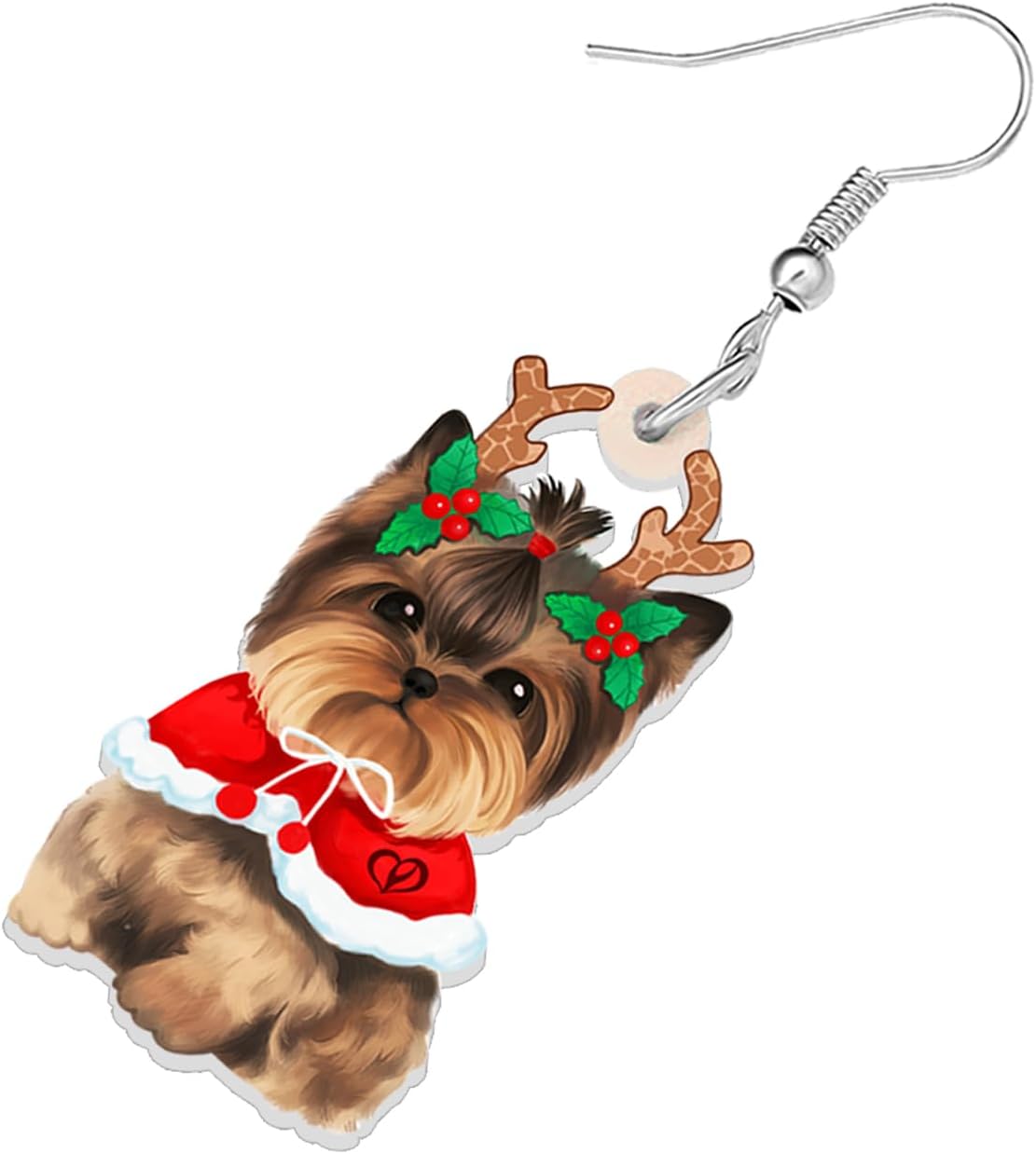 Acrylic Drop Dangle Christmas Gifts Dog Puppy Doggy Earrings Ornaments Decorations Jewelry For Women Accessories - 我的商店我的商店我的商店
