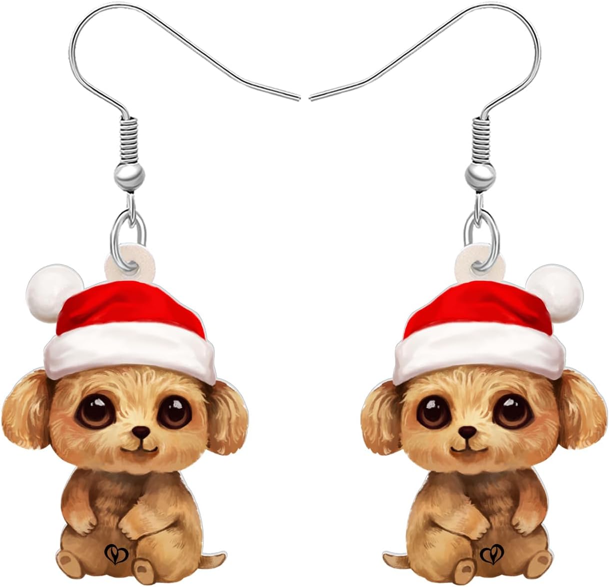 Acrylic Drop Dangle Christmas Gifts Dog Puppy Doggy Earrings Ornaments Decorations Jewelry For Women Accessories - 我的商店我的商店我的商店