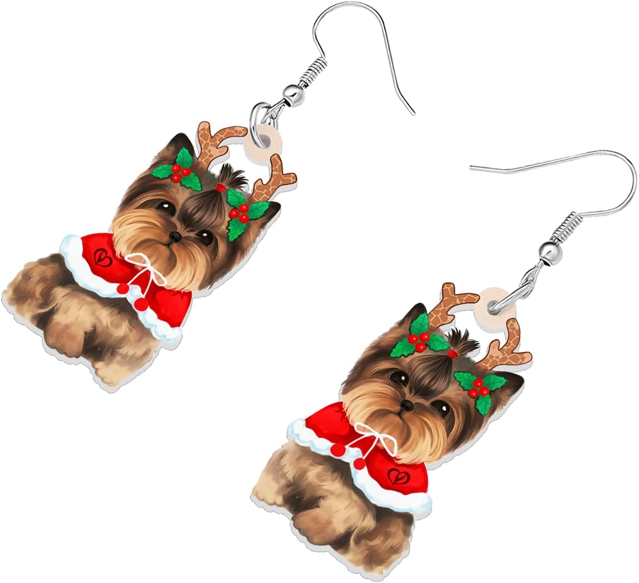Acrylic Drop Dangle Christmas Gifts Dog Puppy Doggy Earrings Ornaments Decorations Jewelry For Women Accessories - 我的商店我的商店我的商店
