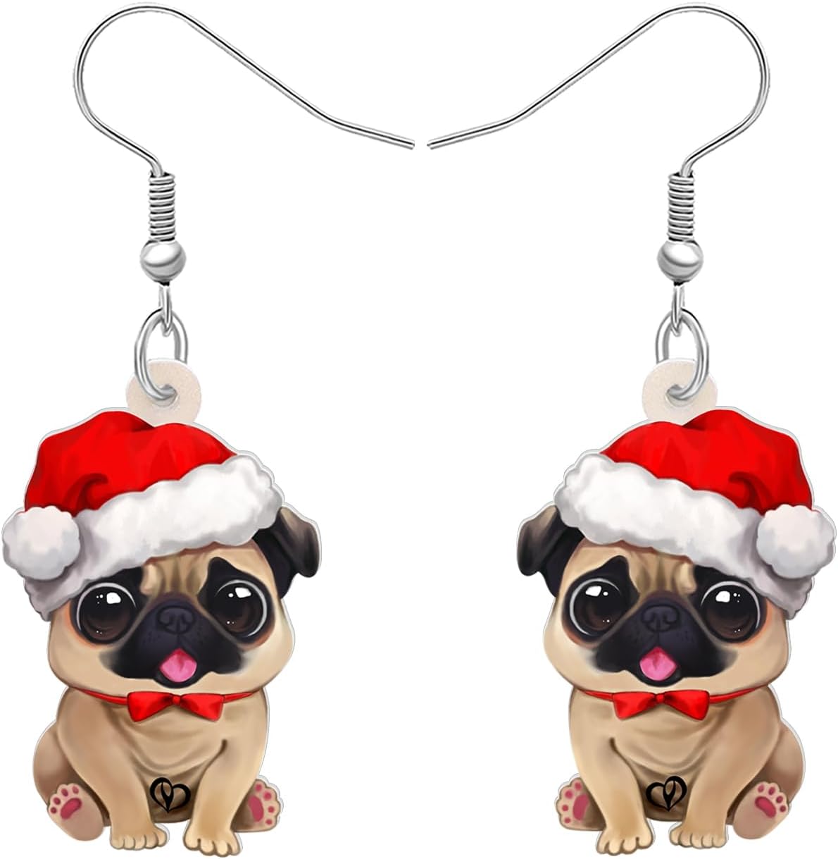 Acrylic Drop Dangle Christmas Gifts Dog Puppy Doggy Earrings Ornaments Decorations Jewelry For Women Accessories - 我的商店我的商店我的商店