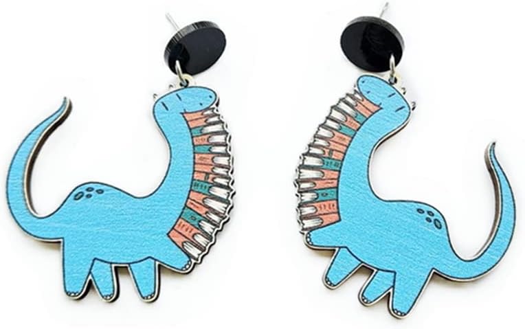 Animal Drop Earrings Colorful Boots Chicken Hen Dinosaur Lovely Panda with Bamboos Funny Animal Dangle Earrings For Women Christams Birthday Gift - QIAO Crystal我的商店QIAO Crystal