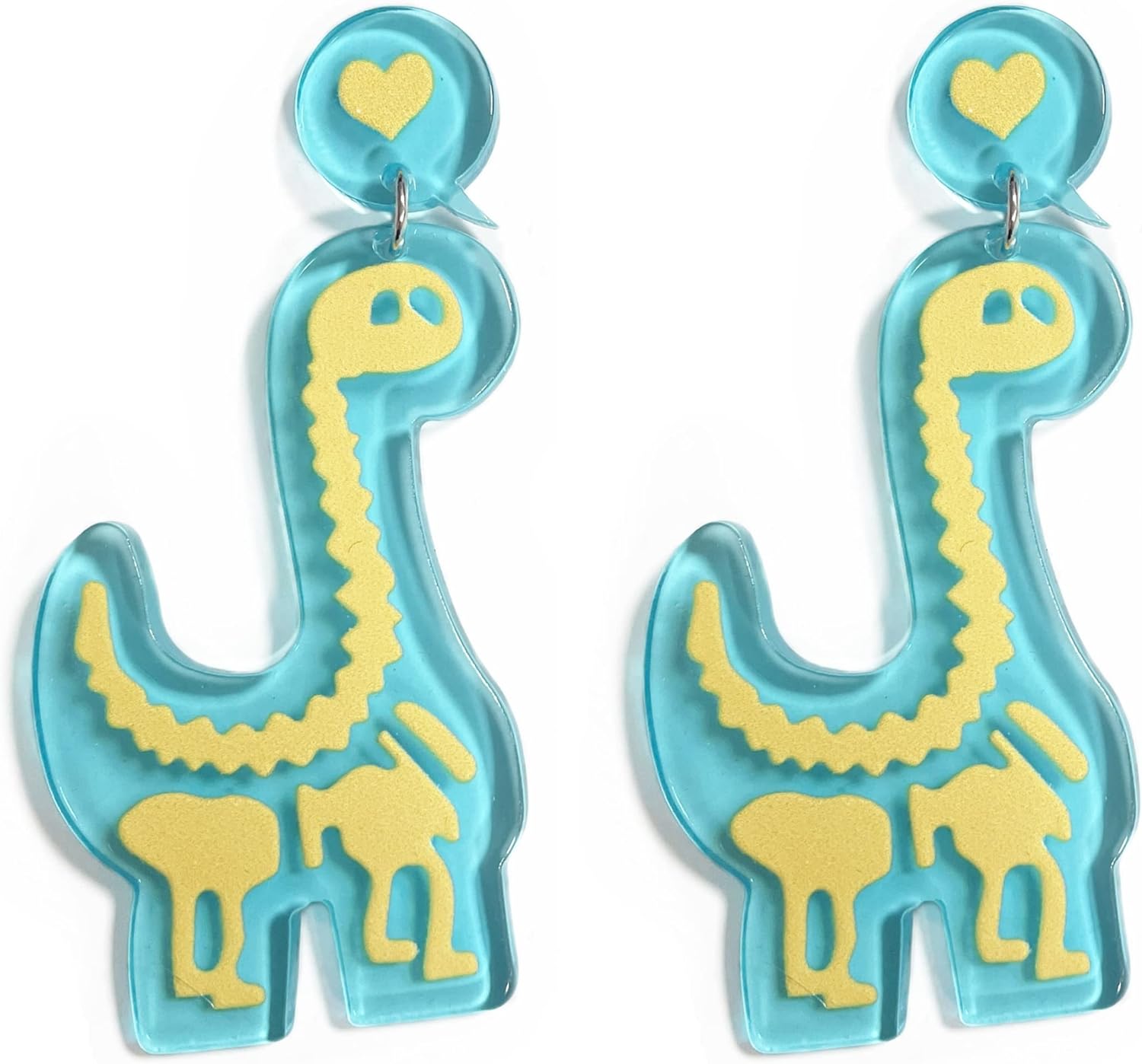 Animal Drop Earrings Colorful Boots Chicken Hen Dinosaur Lovely Panda with Bamboos Funny Animal Dangle Earrings For Women Christams Birthday Gift - QIAO Crystal我的商店QIAO Crystal