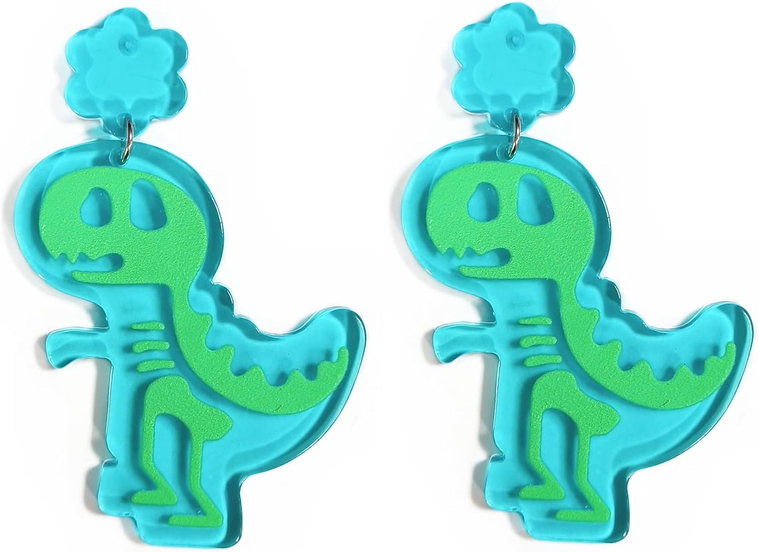 Animal Drop Earrings Colorful Boots Chicken Hen Dinosaur Lovely Panda with Bamboos Funny Animal Dangle Earrings For Women Christams Birthday Gift - QIAO Crystal我的商店QIAO Crystal