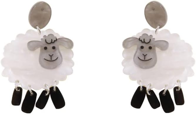 Animal Drop Earrings Colorful Boots Chicken Hen Dinosaur Lovely Panda with Bamboos Funny Animal Dangle Earrings For Women Christams Birthday Gift - QIAO Crystal我的商店QIAO Crystal