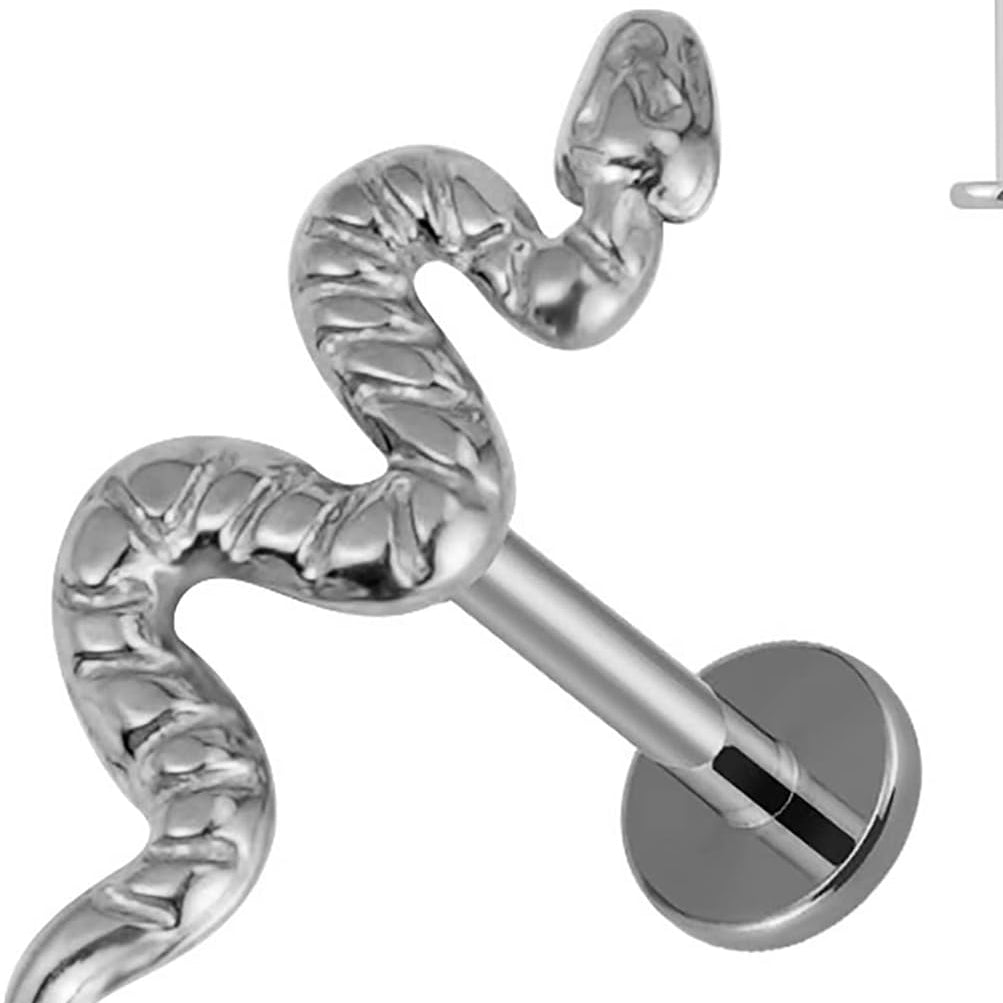 ASTM F136 Titanium Cartilage Flat Back Earring Stud - QIAO CrystalQIAO CrystalQIAO Crystal