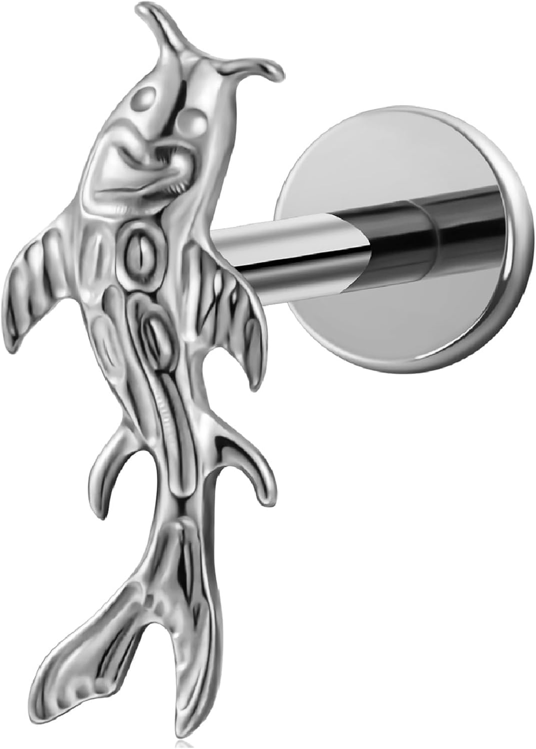 ASTM F136 Titanium Cartilage Flat Back Earring Stud - QIAO CrystalQIAO CrystalQIAO Crystal