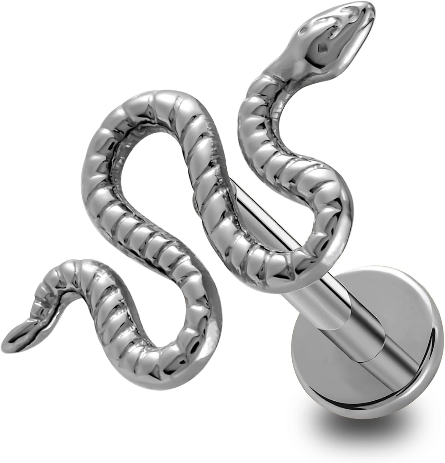 ASTM F136 Titanium Cartilage Flat Back Earring Stud - QIAO CrystalQIAO CrystalQIAO Crystal