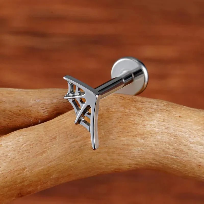 ASTM F136 Titanium Cartilage Piercing Jewelry Stud for Tragus Helix Conch Flat - QIAO CrystalQIAO CrystalQIAO Crystal