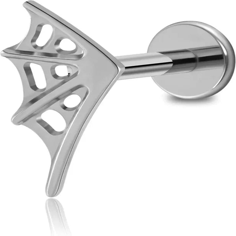 ASTM F136 Titanium Cartilage Piercing Jewelry Stud for Tragus Helix Conch Flat - QIAO CrystalQIAO CrystalQIAO Crystal