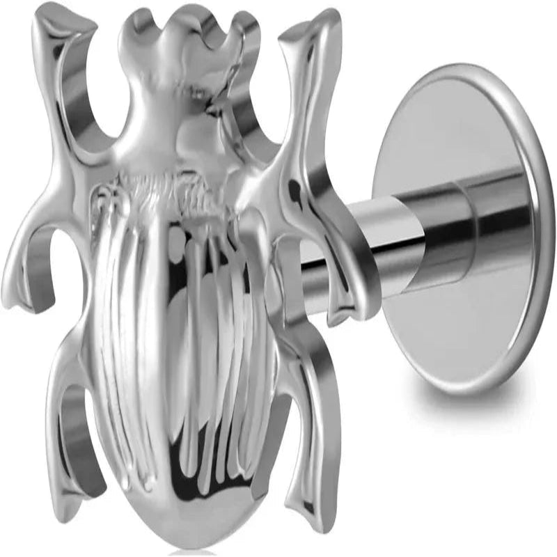 ASTM F136 Titanium Cartilage Piercing Jewelry Stud for Tragus Helix Conch Flat - QIAO CrystalQIAO CrystalQIAO Crystal