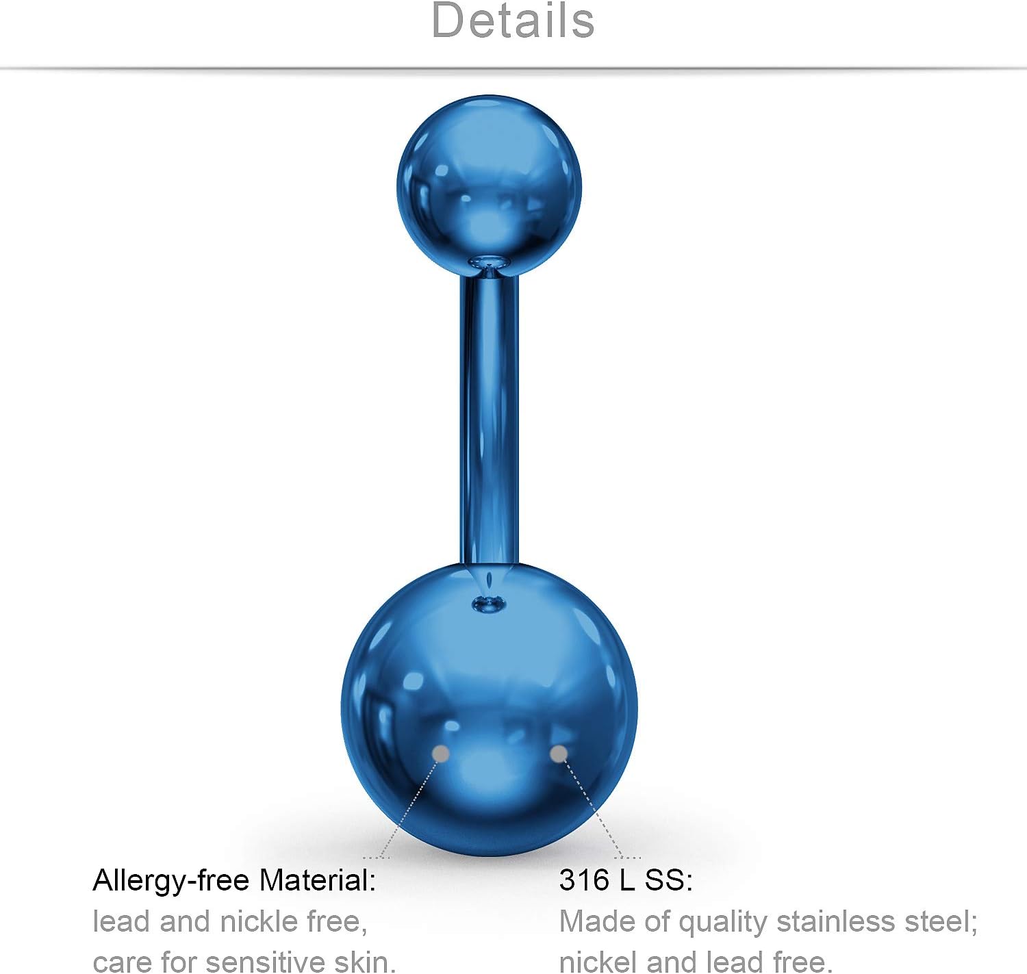 Belly Button Rings 14G Stainless Steel Navel Belly Earring CZ Heart Opal Navel Ring Barbell Body Piercing Jewelry 12PCS - 我的商店我的商店我的商店