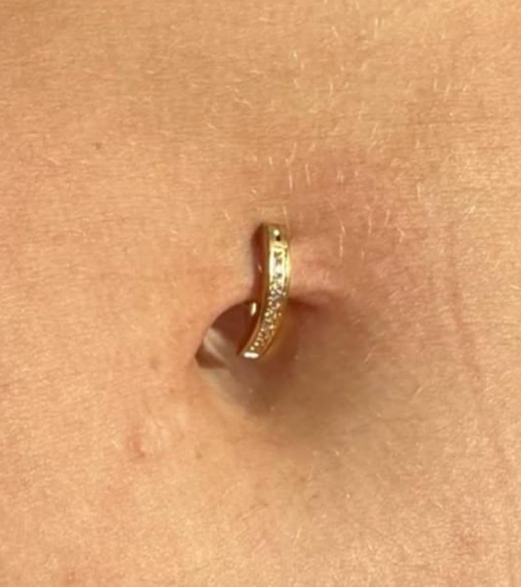 Belly Button Rings Short Bar for Women Stainless Steel Belly Ring Navel Piercing Jewelry 14g Colorful Ball Pack 6mm 1/4” 8mm 5/16“ 10mm - 我的商店我的商店我的商店