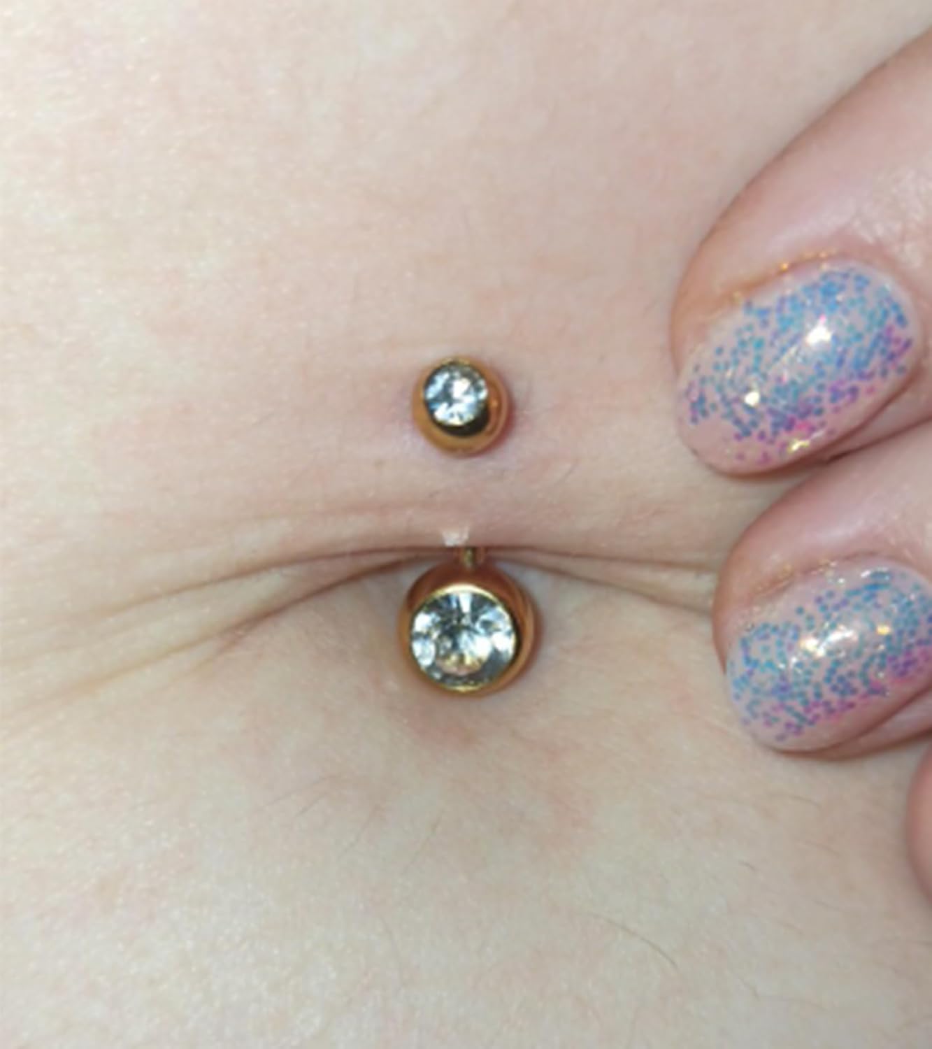 Belly Button Rings Short Bar for Women Stainless Steel Belly Ring Navel Piercing Jewelry 14g Colorful Ball Pack 6mm 1/4” 8mm 5/16“ 10mm - 我的商店我的商店我的商店