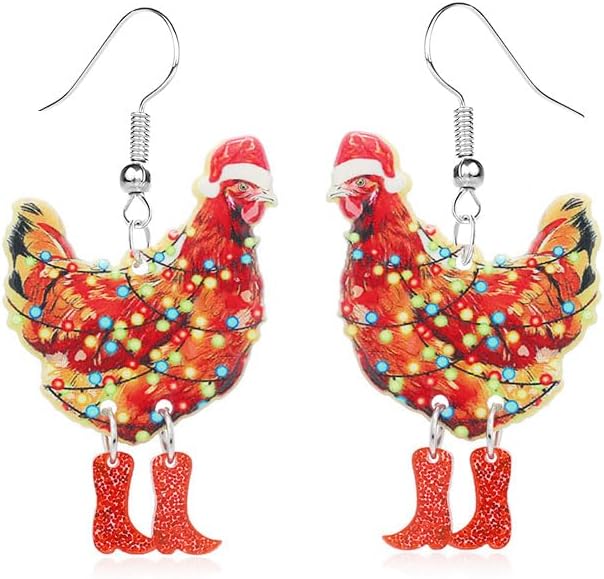 Christmas Animals Earrings for Women Unique Christmas Earrings Unique Sheep Earrings Xmas New Year Party Earrings Decoration Christmas Jewelry Gifts - 我的商店我的商店我的商店