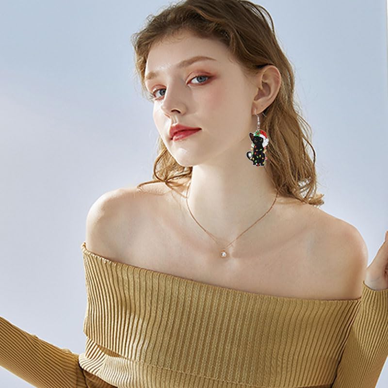 Christmas Animals Earrings for Women Unique Christmas Earrings Unique Sheep Earrings Xmas New Year Party Earrings Decoration Christmas Jewelry Gifts - 我的商店我的商店我的商店