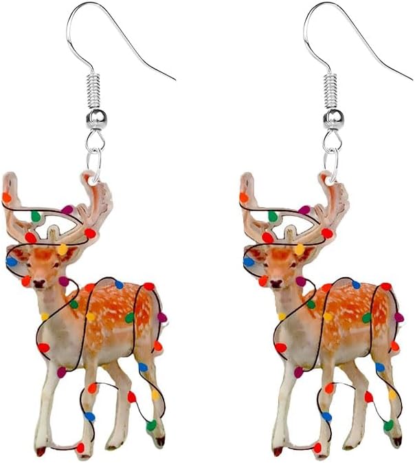 Christmas Animals Earrings for Women Unique Christmas Earrings Unique Sheep Earrings Xmas New Year Party Earrings Decoration Christmas Jewelry Gifts - 我的商店我的商店我的商店