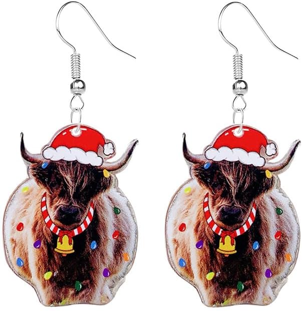 Christmas Animals Earrings for Women Unique Christmas Earrings Unique Sheep Earrings Xmas New Year Party Earrings Decoration Christmas Jewelry Gifts - 我的商店我的商店我的商店
