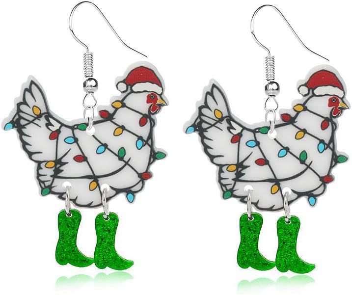 Christmas Animals Earrings for Women Unique Christmas Earrings Unique Sheep Earrings Xmas New Year Party Earrings Decoration Christmas Jewelry Gifts - 我的商店我的商店我的商店