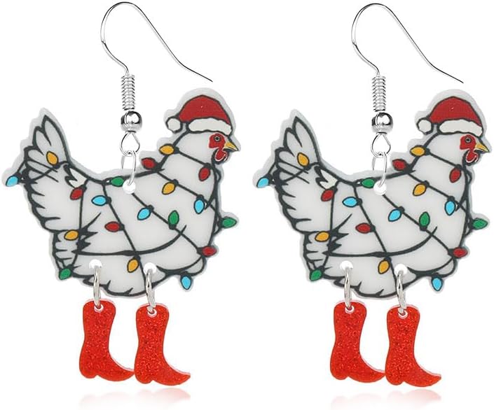 Christmas Animals Earrings for Women Unique Christmas Earrings Unique Sheep Earrings Xmas New Year Party Earrings Decoration Christmas Jewelry Gifts - 我的商店我的商店我的商店