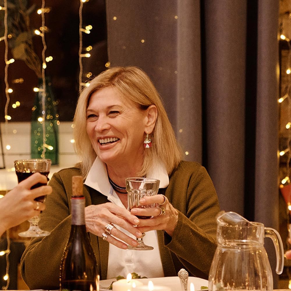 Christmas Dangle Earrings for Women|Xmas Tree Cup Bear Gingerbread Man Santa Claus Wreath Earrings for Women | Festive Gifts Holiday Accessory - 我的商店我的商店我的商店