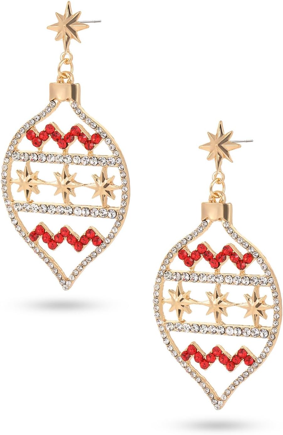 Christmas Dangle Earrings for Women|Xmas Tree Cup Bear Gingerbread Man Santa Claus Wreath Earrings for Women | Festive Gifts Holiday Accessory - 我的商店我的商店我的商店