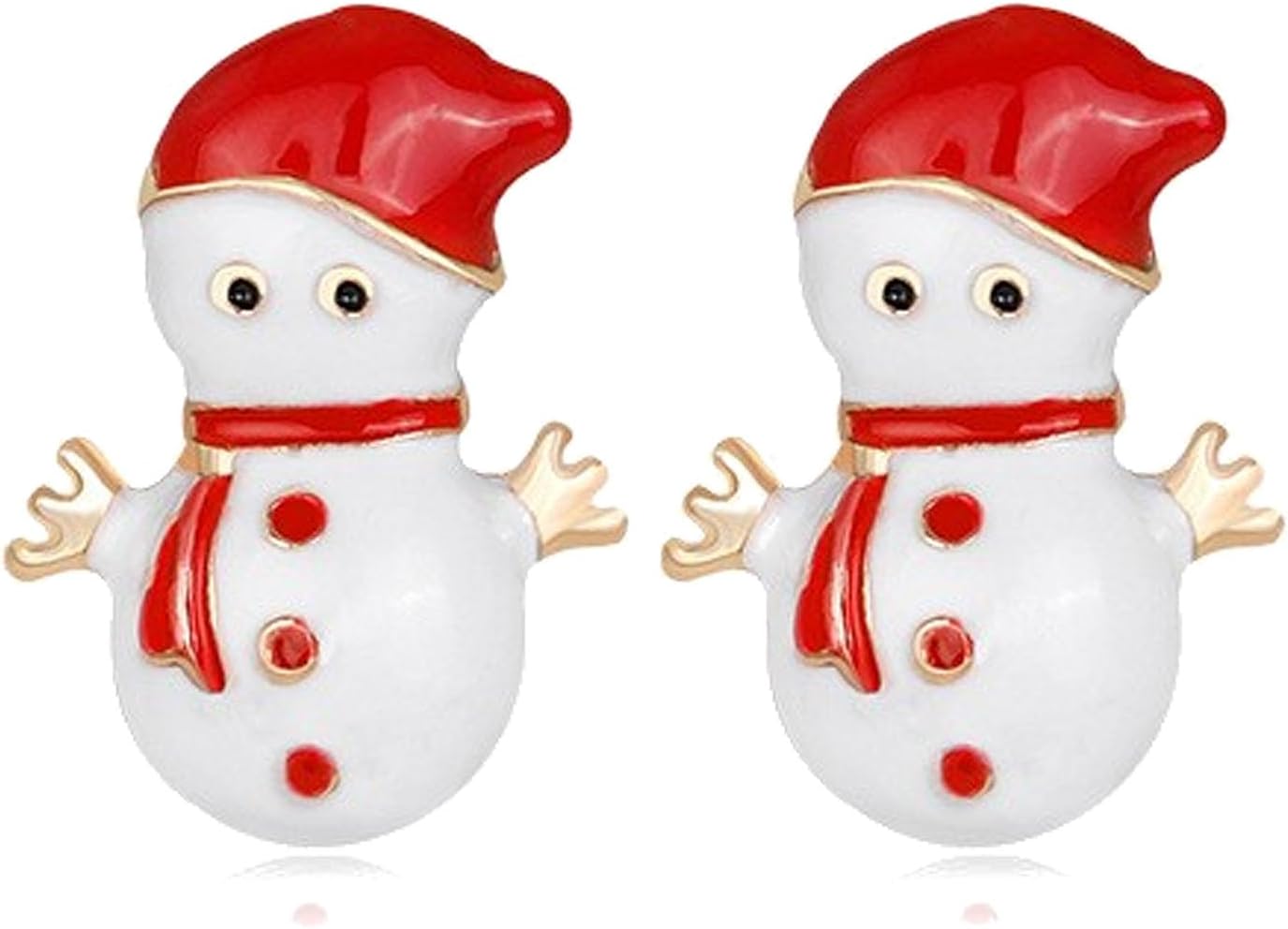 Christmas Dangle Stud Earrings Holiday Party Drop Earrings Enamel Crystal Santa Claus Bell Hat Earring Cute Christmas Costume Jewelry Women - 我的商店我的商店我的商店