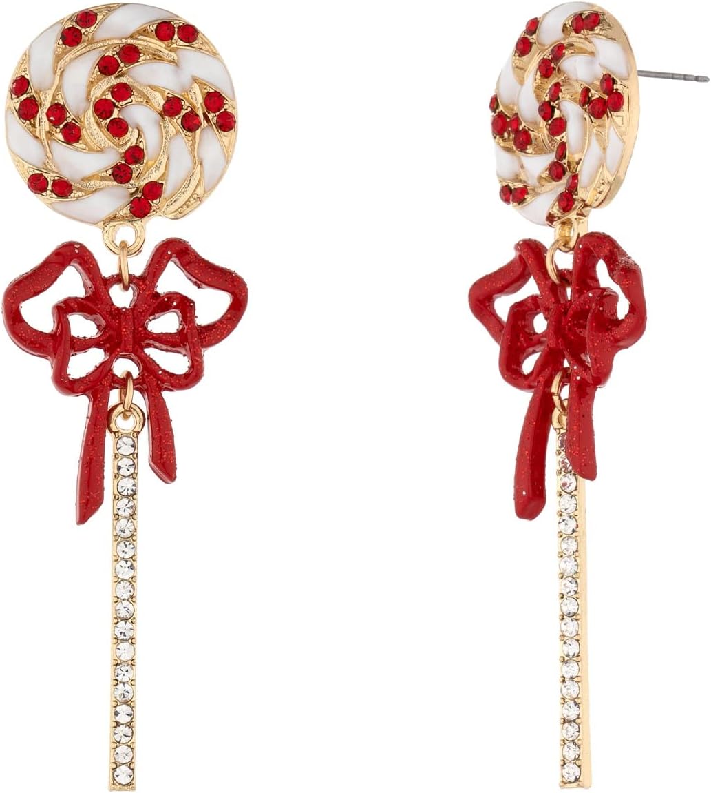 Christmas Dangle Teardrop Earrings for Women | Gold Snowflake and Star Rhinestone Earring | Ornament Drop Hypoallergenic Lightweight Jewelry | Xmas Holiday Earrings Gifts for Women - 我的商店我的商店我的商店