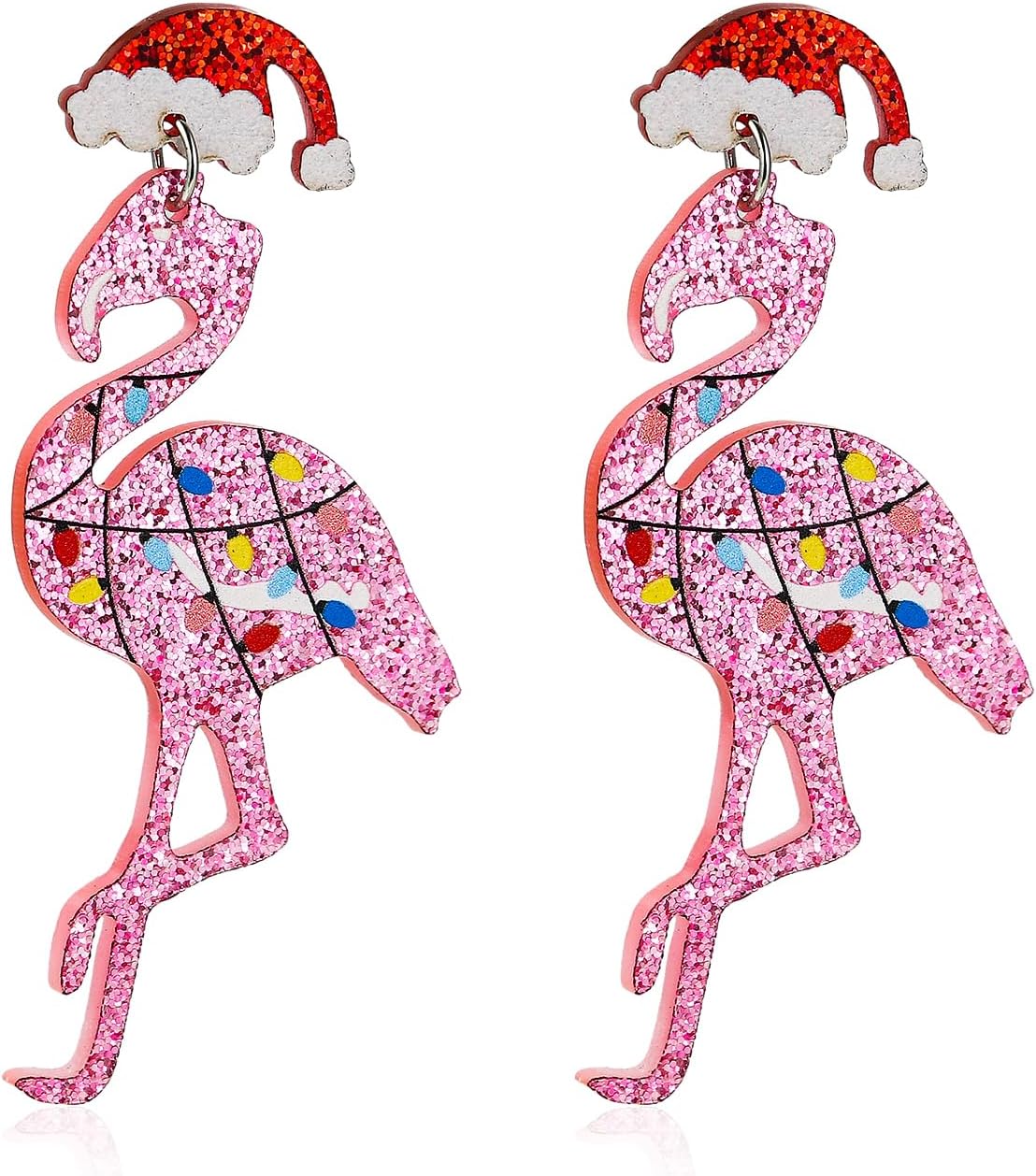 Christmas Earrings Acrylic Cute Santa Claus Christmas Tree Gingerbread Dinosaur Cactus Earrings Christmas Jewelry Gift for Women - 我的商店我的商店我的商店