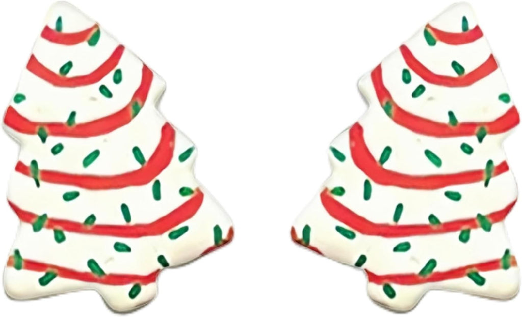 Christmas Earrings for Women | Cute Christmas Tree Cake Shape Earring, Holiday Gifts for Women | Christmas Decorations Clearance - 我的商店我的商店我的商店