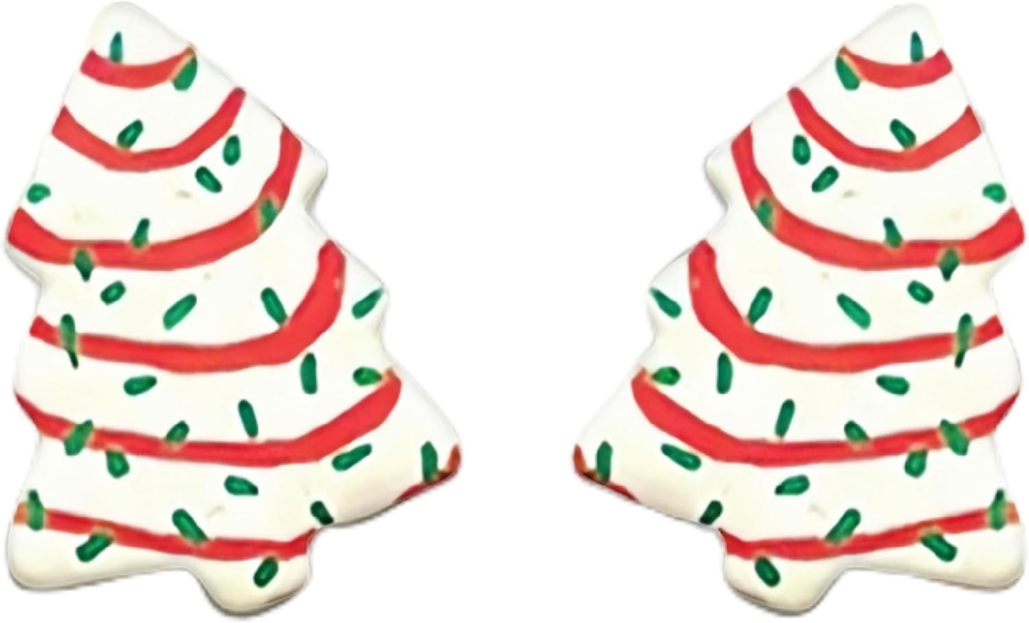Christmas Earrings for Women | Cute Christmas Tree Cake Shape Earring, Holiday Gifts for Women | Christmas Decorations Clearance - 我的商店我的商店我的商店