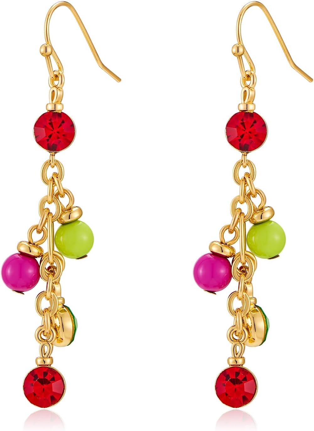 Christmas Earrings for Women, Cute Christmas Tree Earrings Dainty Gold Plated Reindeer Snowflake Light Bulb Dangle Earrings Hypoallergenic Xmas Earrings Trendy Chirstmas Jewelry for Women - 我的商店我的商店我的商店