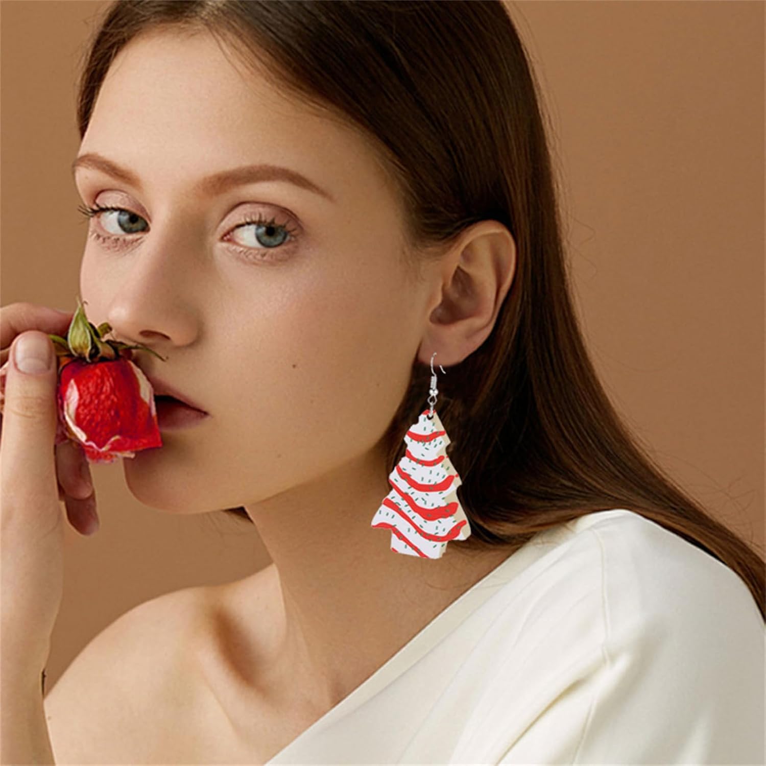 Christmas Earrings For Women Cute Colorful Acrylic Christmas Santa Claus HO HO HO Tree Gingerbread Man Dangle Drop Holiday Earrings Decoration Christmas Jewelry Gifts - 我的商店我的商店我的商店