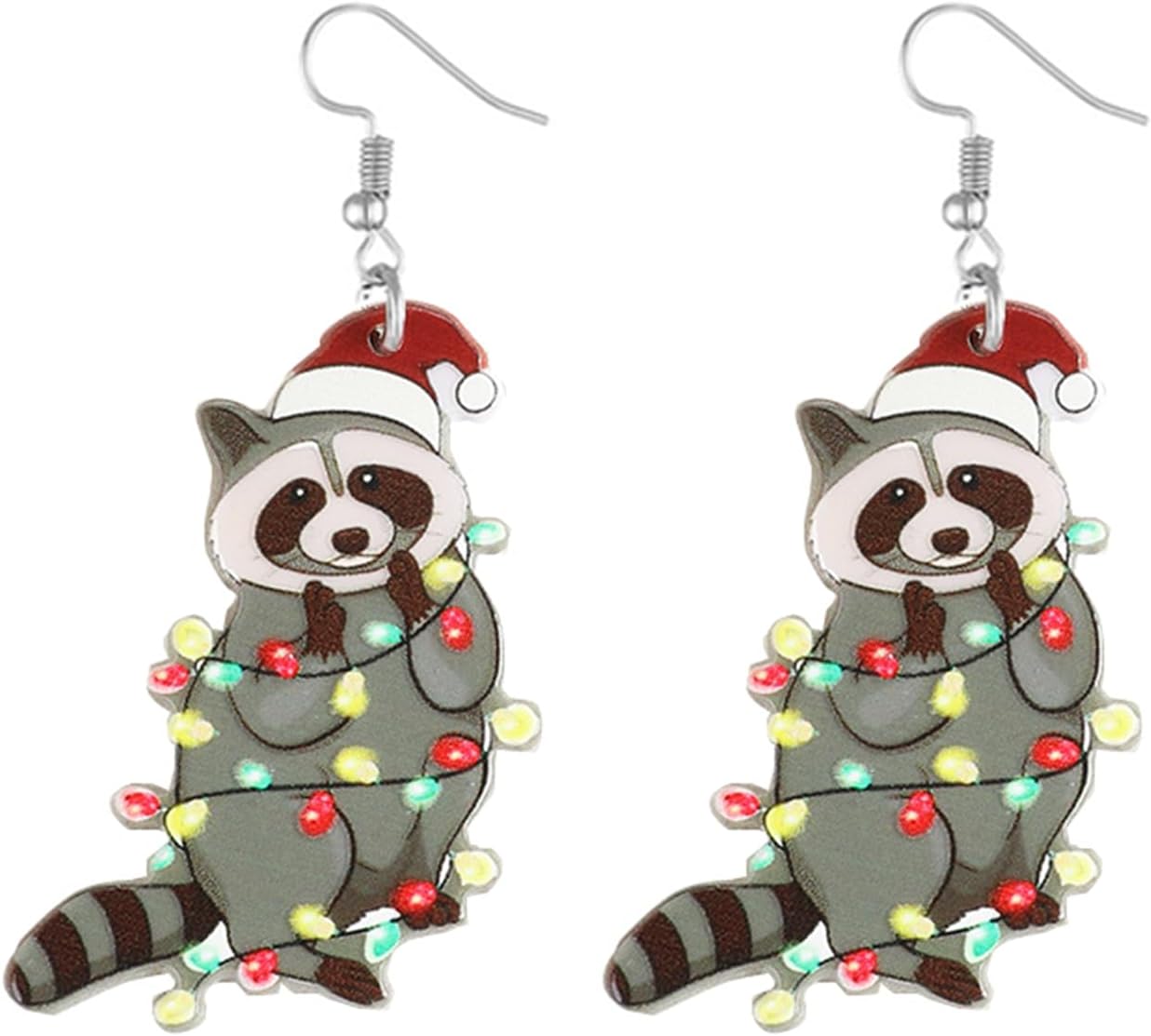 Christmas Earrings For Women Cute Colorful Acrylic Christmas Santa Claus HO HO HO Tree Gingerbread Man Dangle Drop Holiday Earrings Decoration Christmas Jewelry Gifts - 我的商店我的商店我的商店