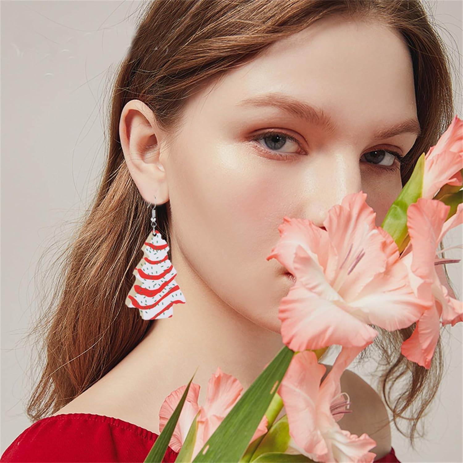 Christmas Earrings For Women Cute Colorful Acrylic Christmas Santa Claus HO HO HO Tree Gingerbread Man Dangle Drop Holiday Earrings Decoration Christmas Jewelry Gifts - 我的商店我的商店我的商店