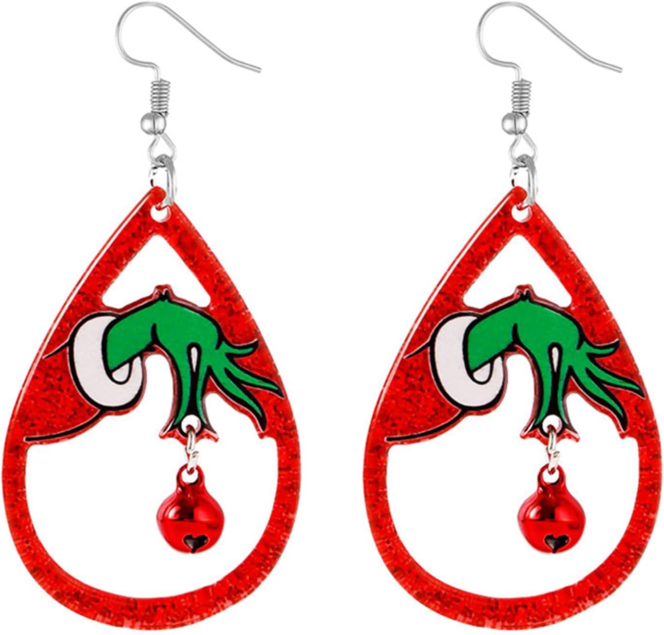Christmas Earrings For Women Cute Colorful Acrylic Christmas Santa Claus HO HO HO Tree Gingerbread Man Dangle Drop Holiday Earrings Decoration Christmas Jewelry Gifts - 我的商店我的商店我的商店