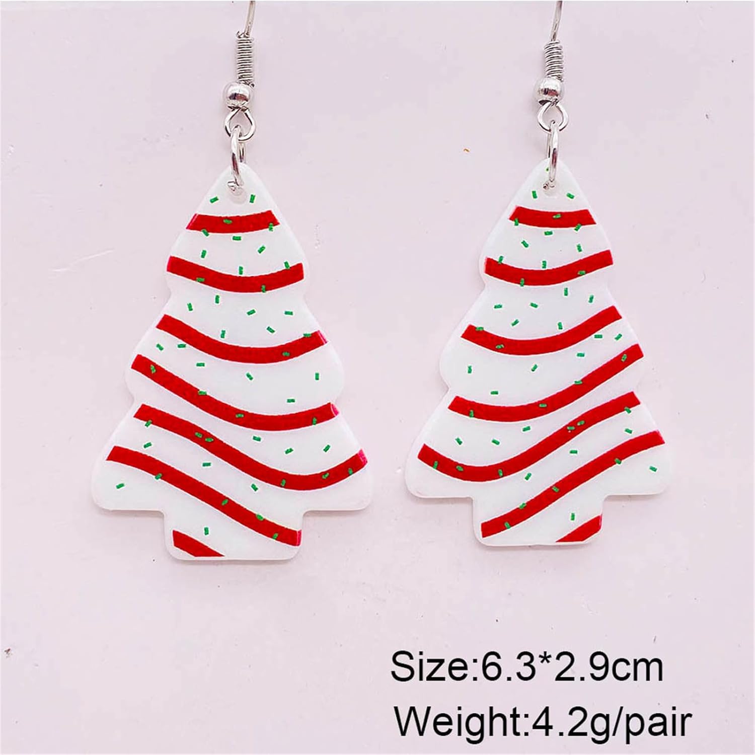 Christmas Earrings for Women Cute Colorful Acrylic Christmas Santa Claus Tree Gingerbread Man Dangle Drop Holiday Earrings Decoration Christmas Jewelry Gifts - QIAO Crystal我的商店QIAO Crystal