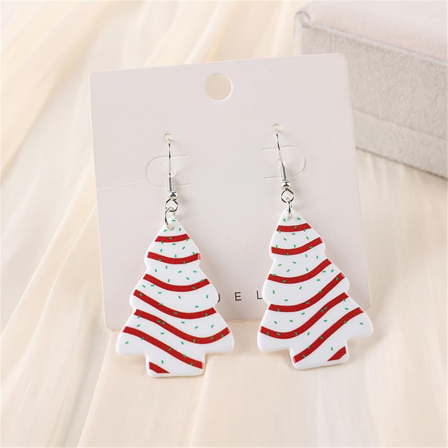 Christmas Earrings for Women Cute Colorful Acrylic Christmas Santa Claus Tree Gingerbread Man Dangle Drop Holiday Earrings Decoration Christmas Jewelry Gifts - QIAO Crystal我的商店QIAO Crystal