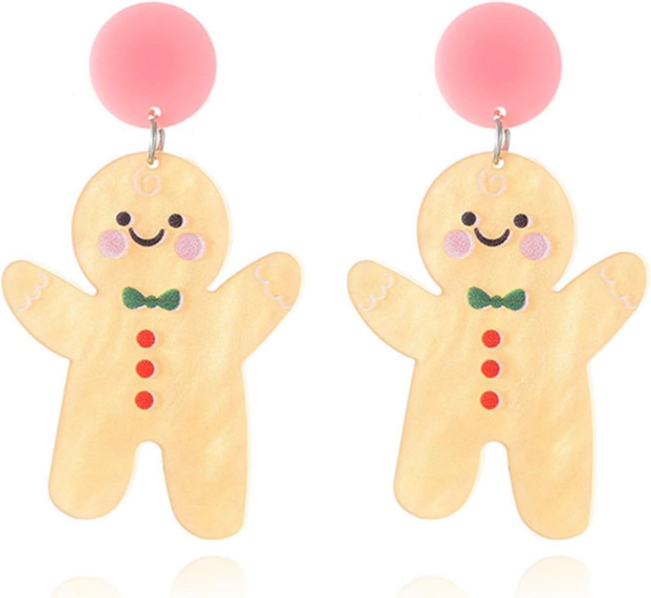 Christmas Earrings for Women Cute Fawn Charm Earrings Acrylic Fashion Christmas Tree Cat Dinosaur Funny Earrings Xmas Party Favors Decor Accessories - 我的商店我的商店我的商店