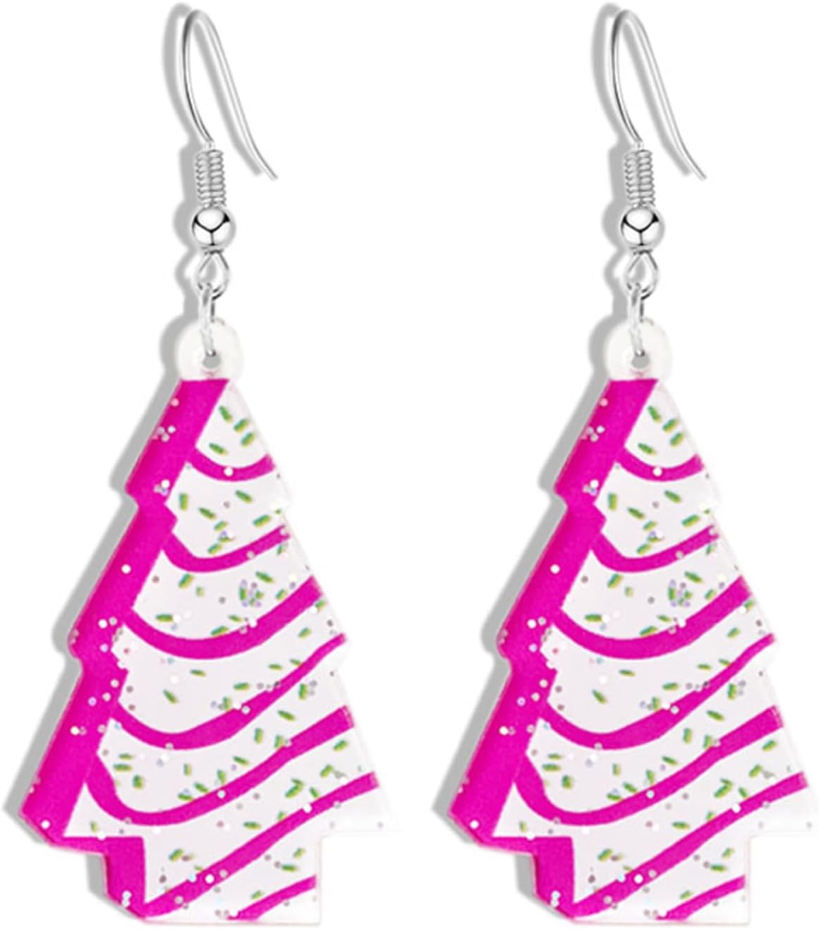 Christmas Earrings for Women Cute Fawn Charm Earrings Acrylic Fashion Christmas Tree Cat Dinosaur Funny Earrings Xmas Party Favors Decor Accessories - 我的商店我的商店我的商店